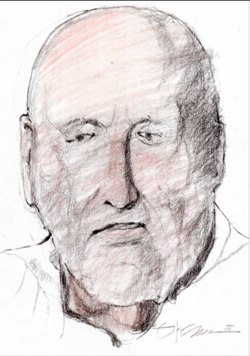 Kelly Crain illustration of Barry Kusnick