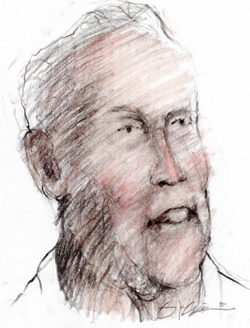 Kelly Crain illustration of Ken Beer